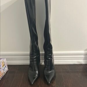 Women's Black Knee-High Boots